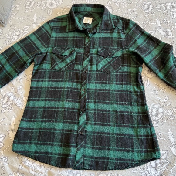 Ci Sono Plaid Collection Women Green Shirt - Picture 5 of 15
